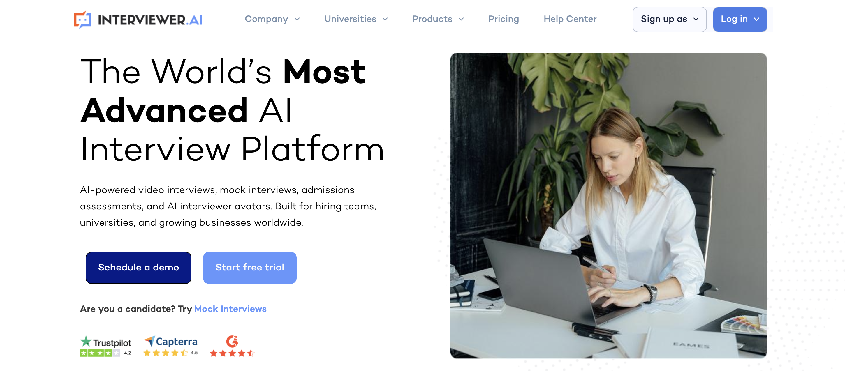 harver video interview software