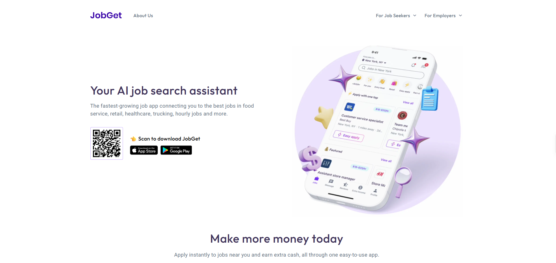 jobget homepage