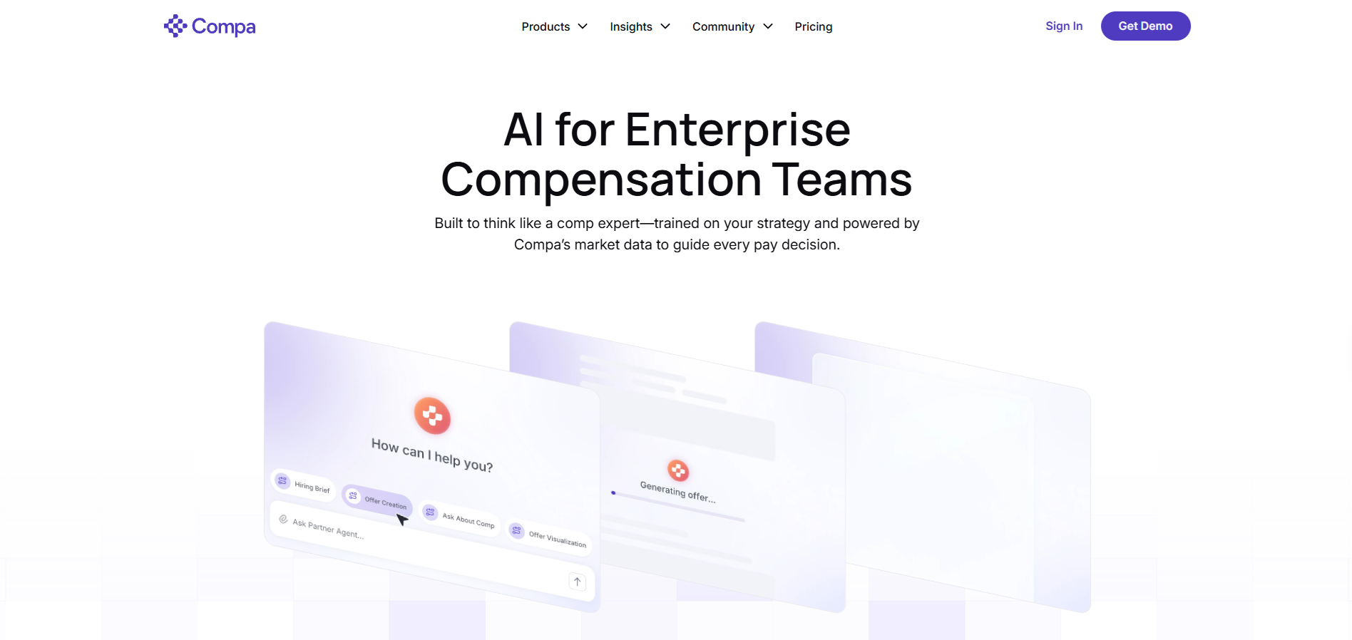Compa homepage         