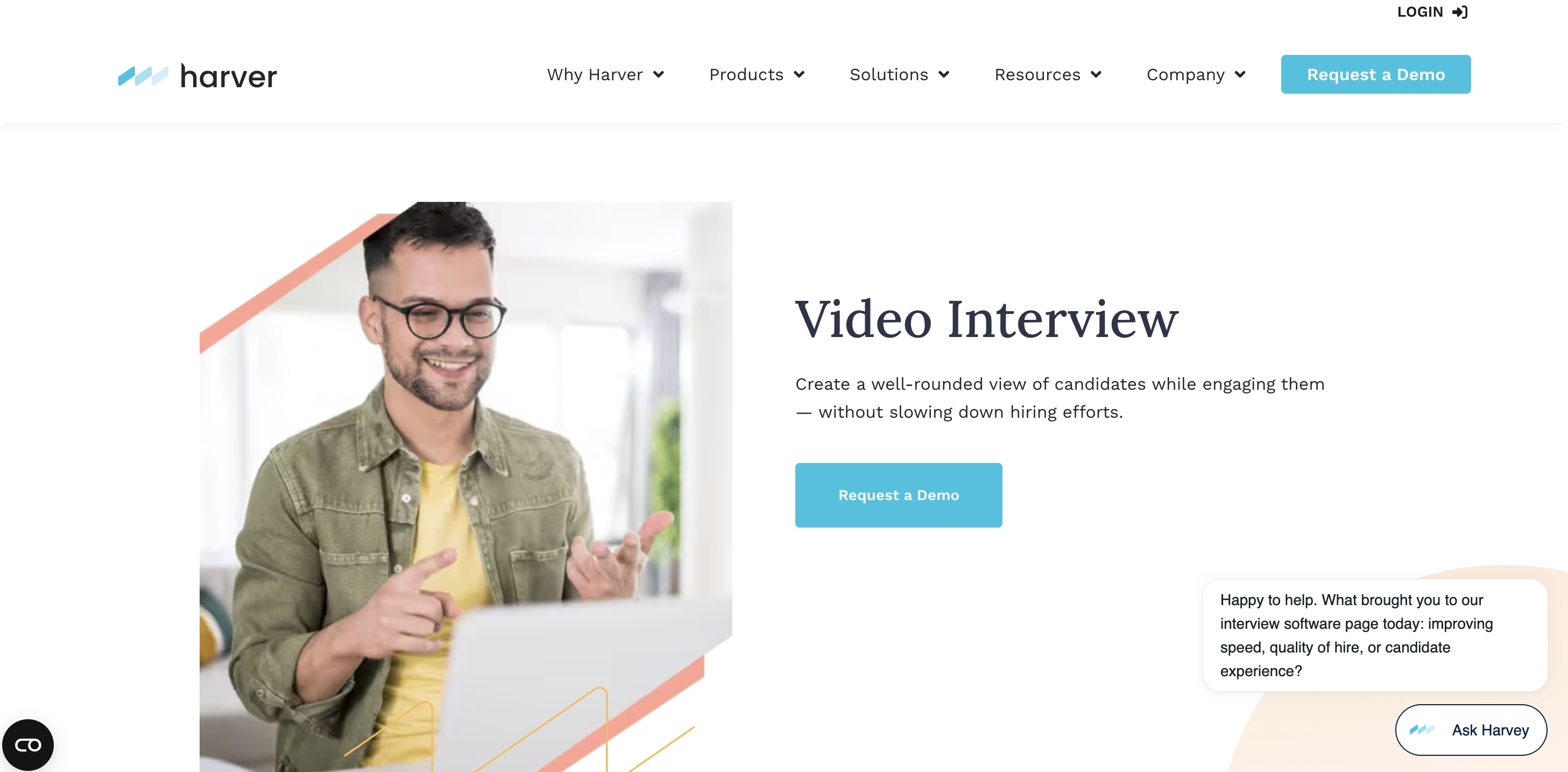 harver video interview software