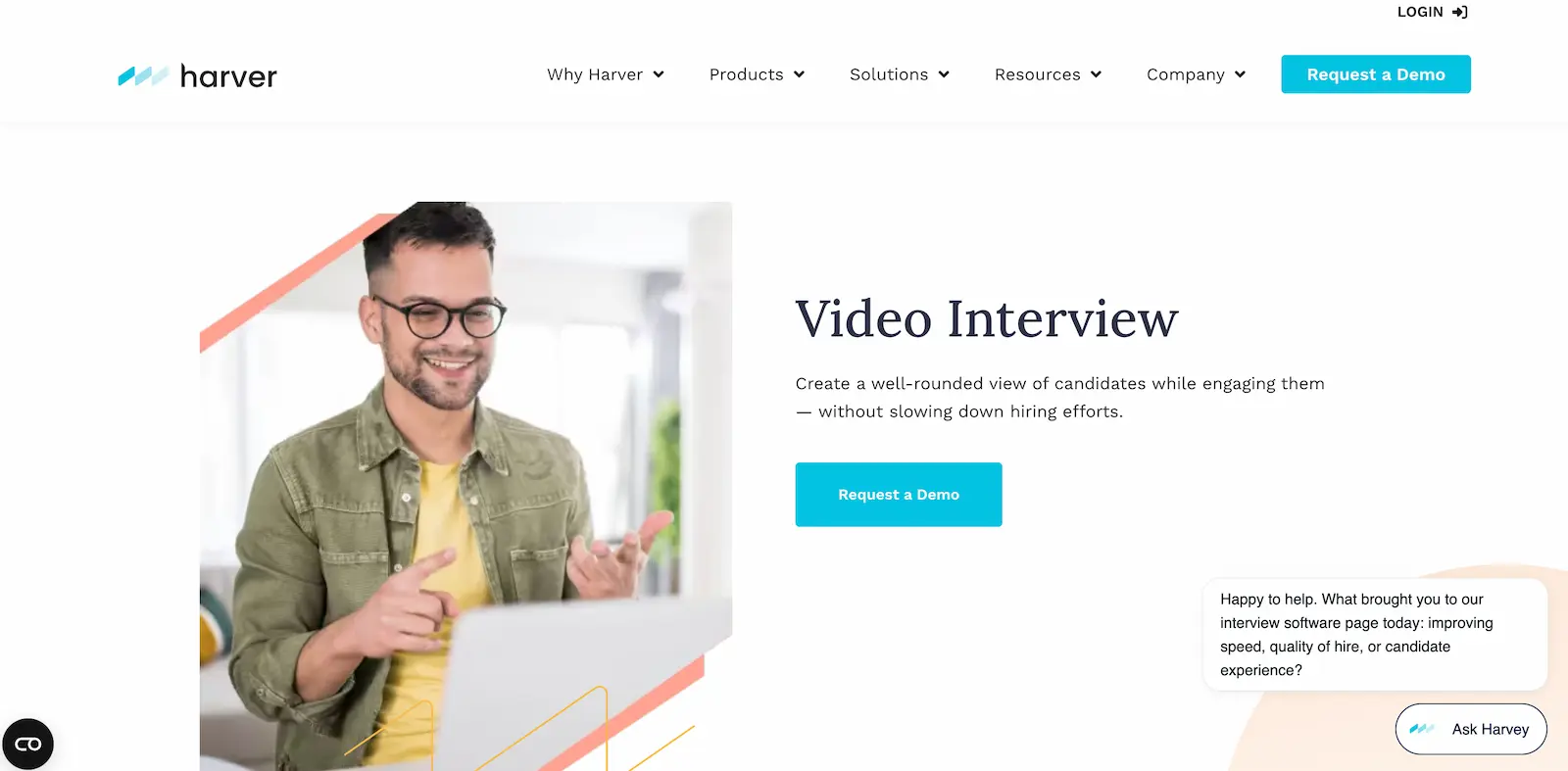 harver video interview software